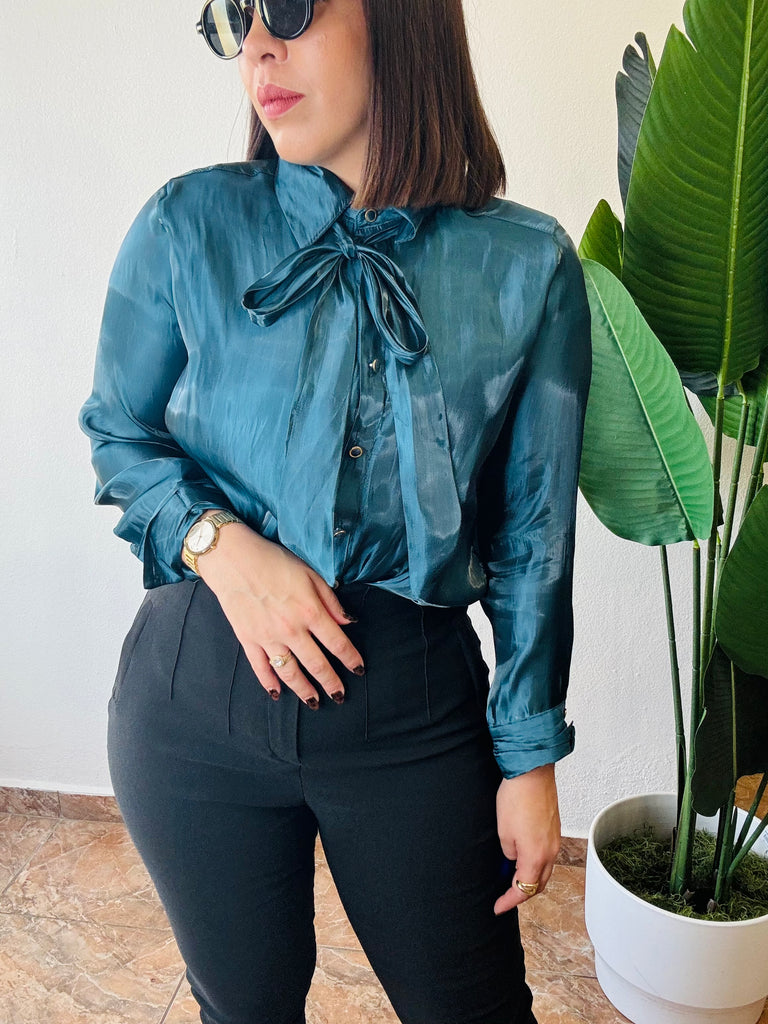 TEAL BLOUSE